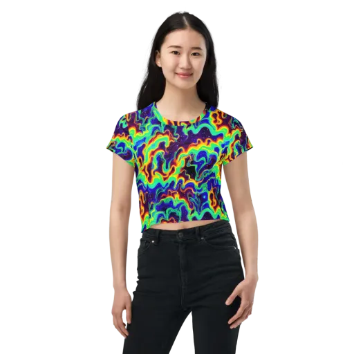 Hypercosm on a Crop Tee