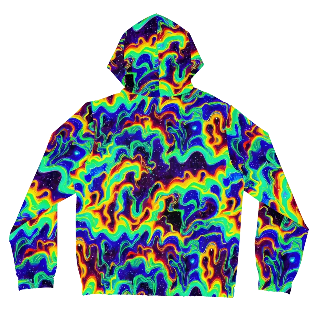 Hypercosm on Women's Full-Zip Hoodie — Back