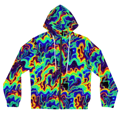 Hypercosm on a Women's Full-Zip Hoodie