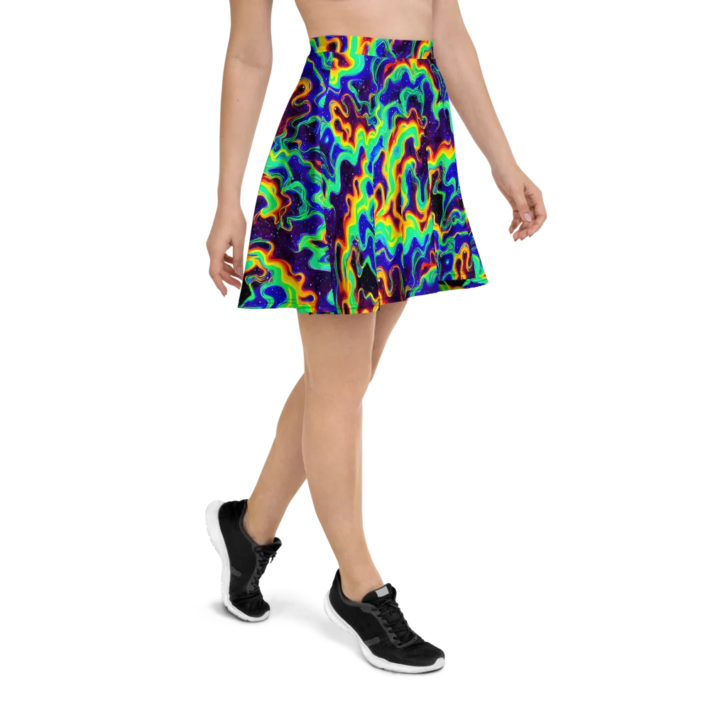 Hypercosm on Skater Skirt — Right