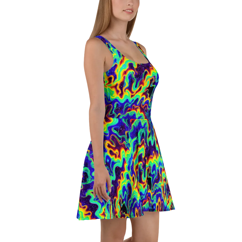 Hypercosm on Skater Dress — Right