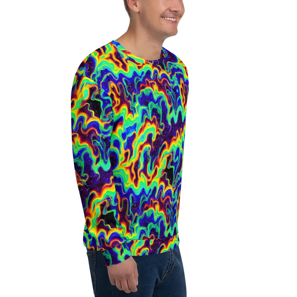 Hypercosm on Sweatshirt — Right Front