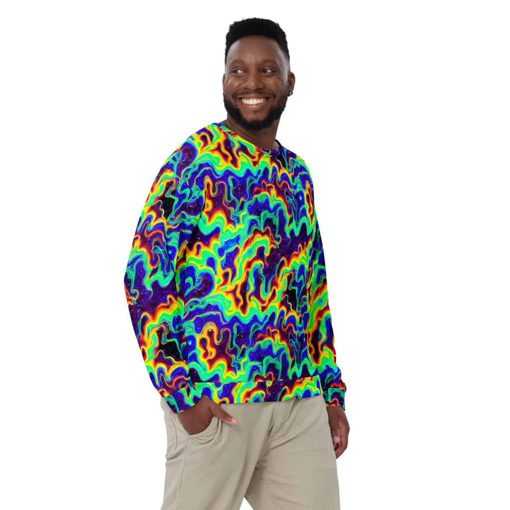 Hypercosm on Sweatshirt — Front