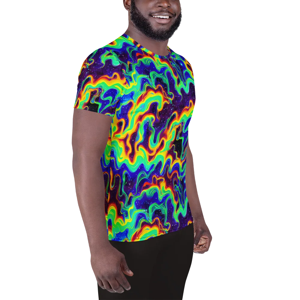 Hypercosm on Men's Athletic T-Shirt — Right