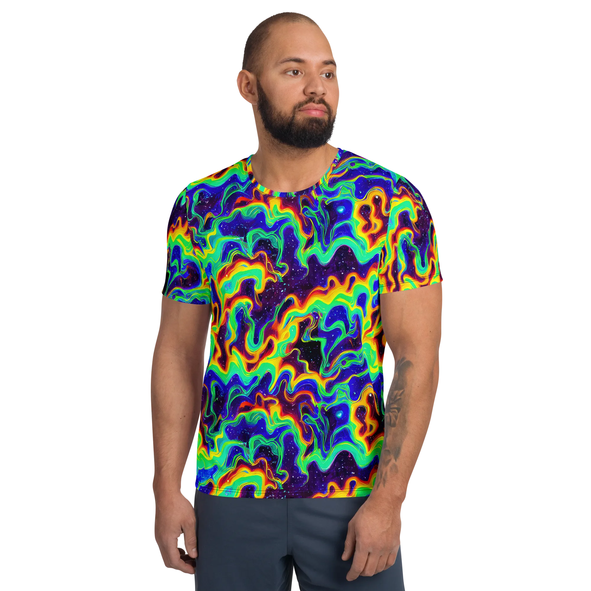 Hypercosm on Men's Athletic T-Shirt — Front