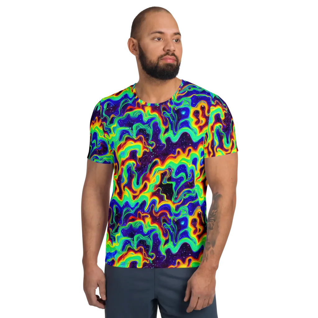 Hypercosm on Men's Athletic T-Shirt — Front