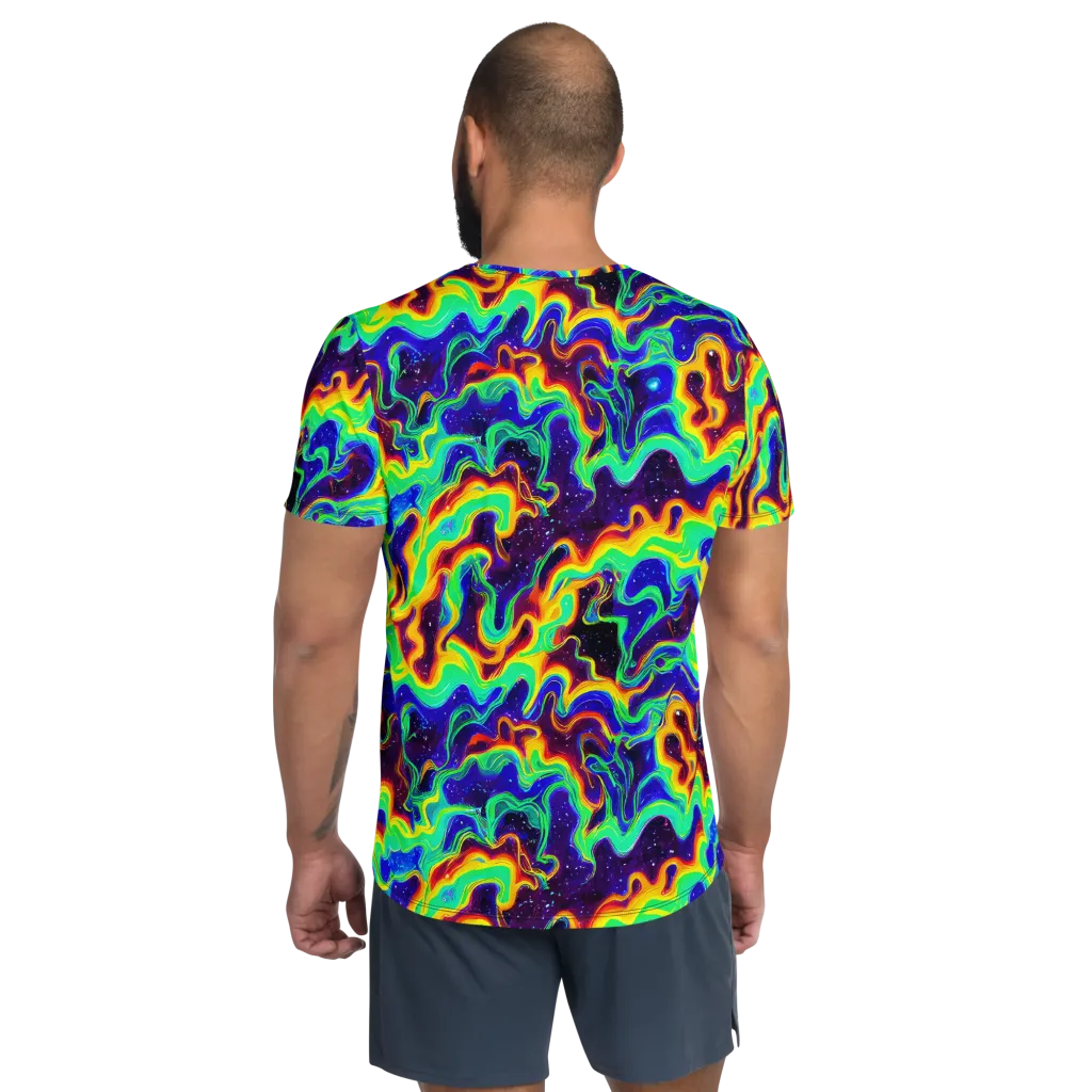 Hypercosm on Men's Athletic T-Shirt — Back