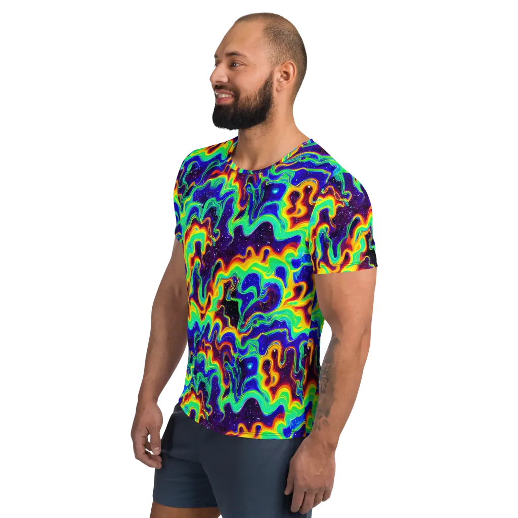 Hypercosm on Men's Athletic T-Shirt — Left