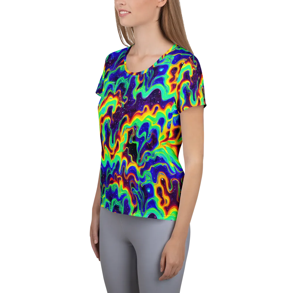 Hypercosm on Women's Athletic T-Shirt — Left