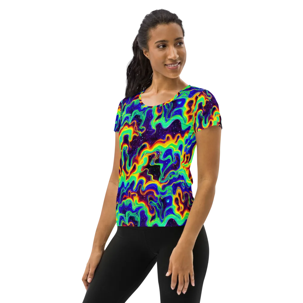 Hypercosm on Women's Athletic T-Shirt — Left