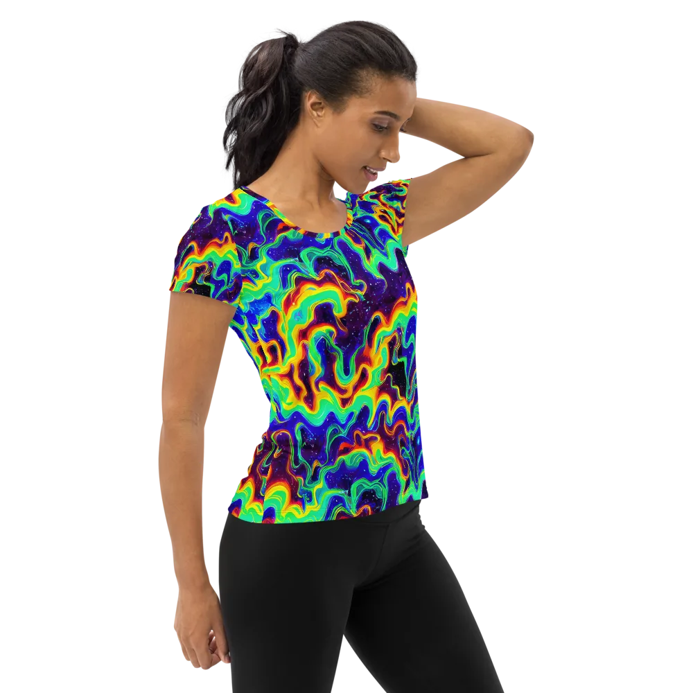 Hypercosm on Women's Athletic T-Shirt — Right