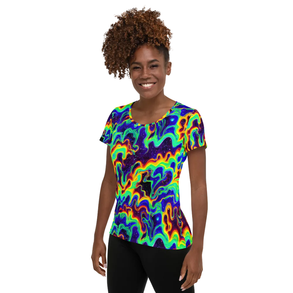 Hypercosm on Women's Athletic T-Shirt — Left