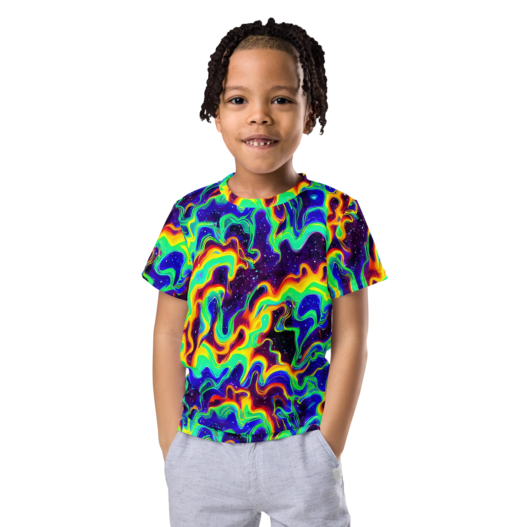Hypercosm on Kids Crew Neck T-Shirt — Front