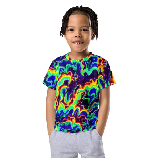 Hypercosm on a Kids Crew Neck T-Shirt