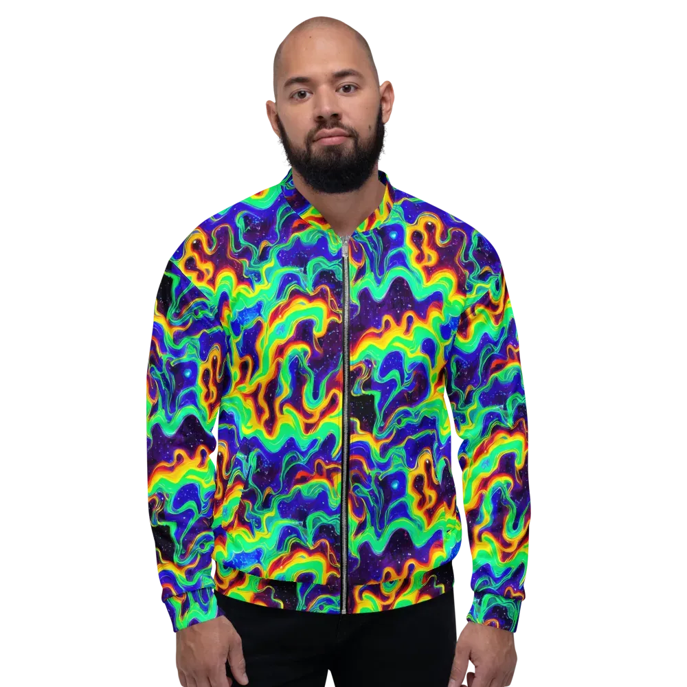 Hypercosm on Bomber Jacket — Front