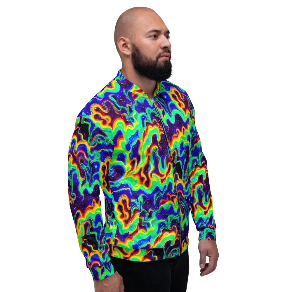Hypercosm on Bomber Jacket — Right