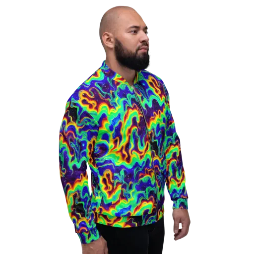 Hypercosm on a Bomber Jacket