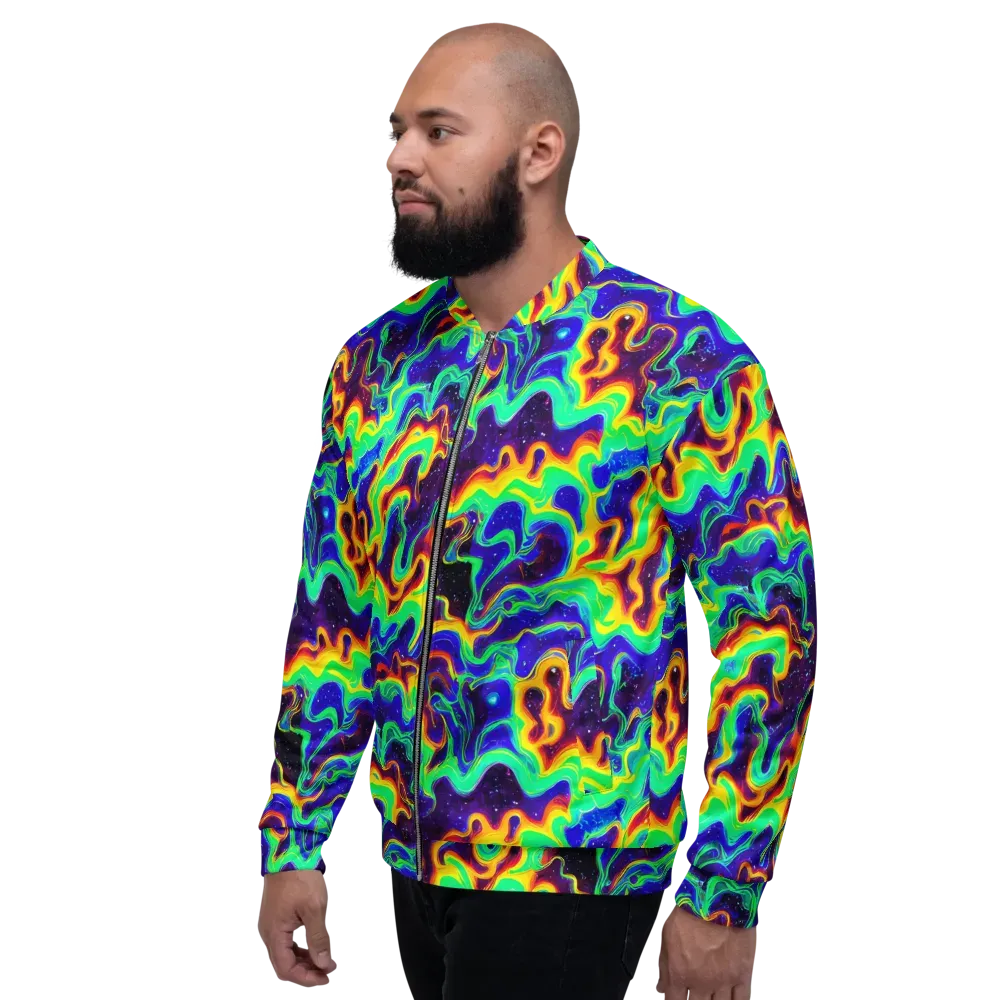 Hypercosm on Bomber Jacket — Left