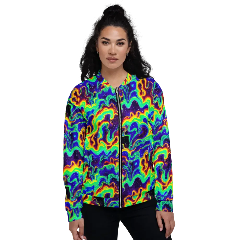 Hypercosm on Bomber Jacket — Front