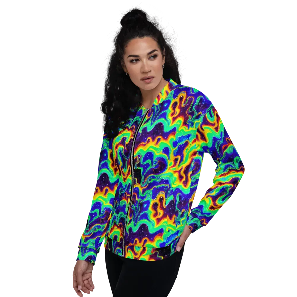 Hypercosm on Bomber Jacket — Left