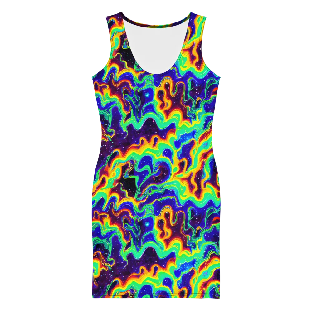 Hypercosm on Bodycon Dress — Front