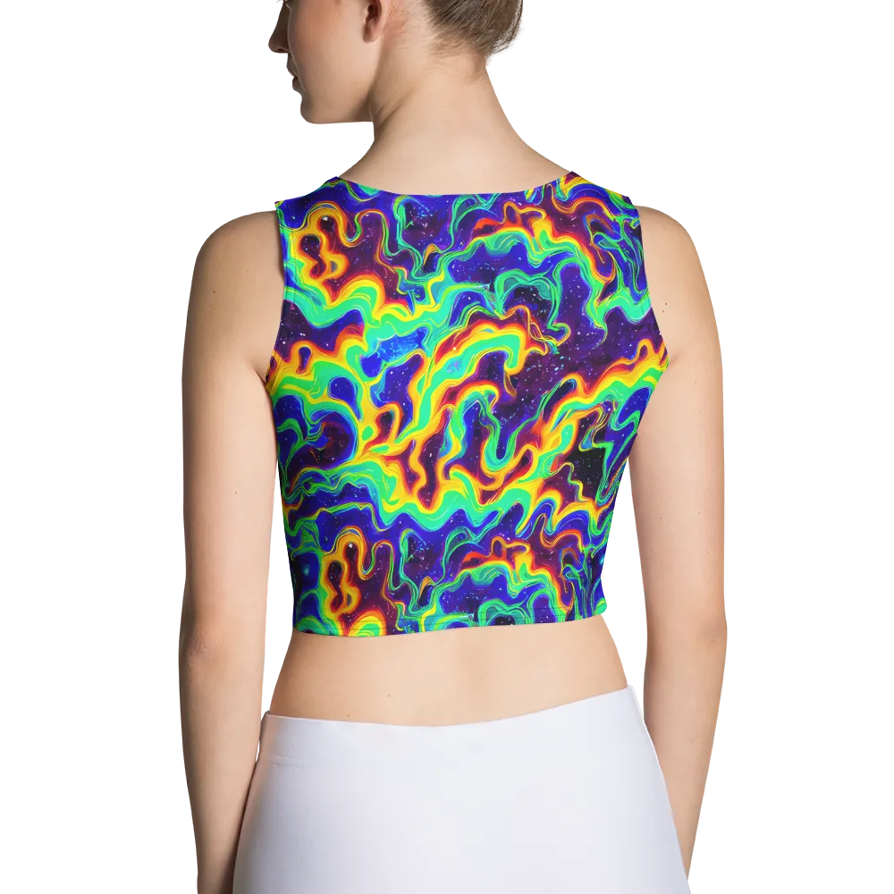 Hypercosm on Crop Top — Back