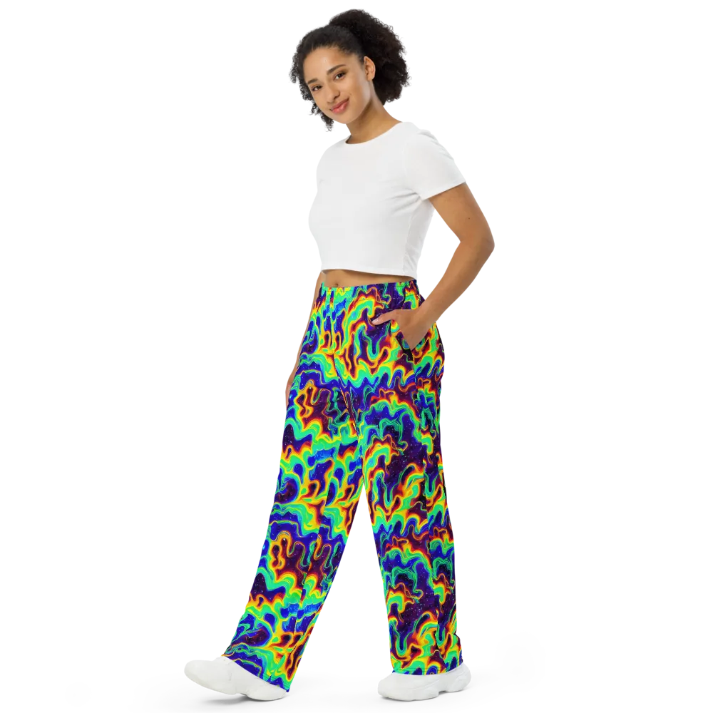 Hypercosm on Wide-Leg Pants — Left Front