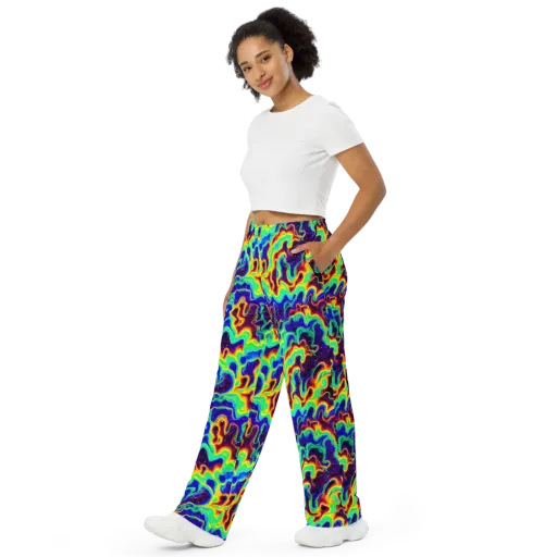 Hypercosm on a Wide-Leg Pants