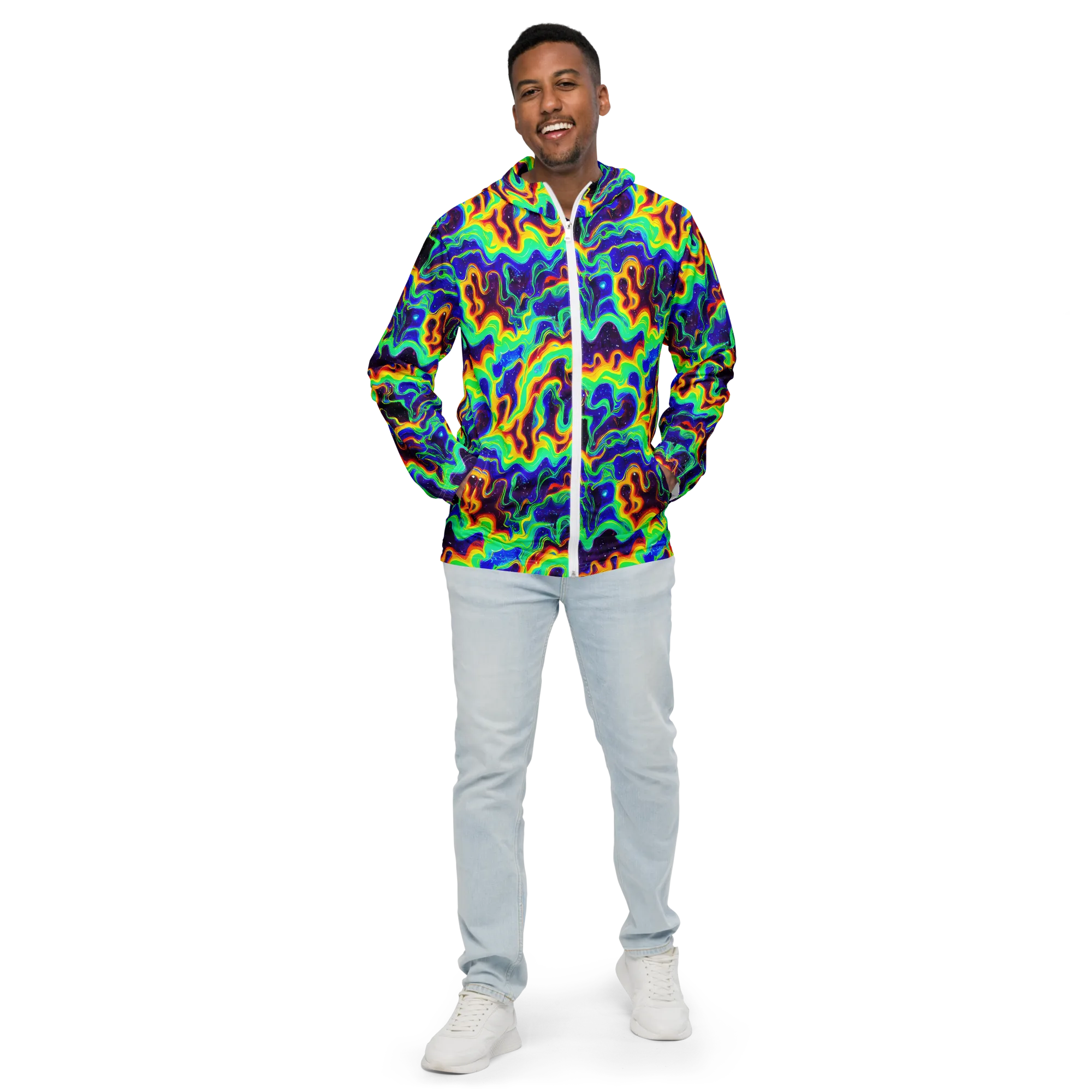 Hypercosm on Men's Windbreaker — Front