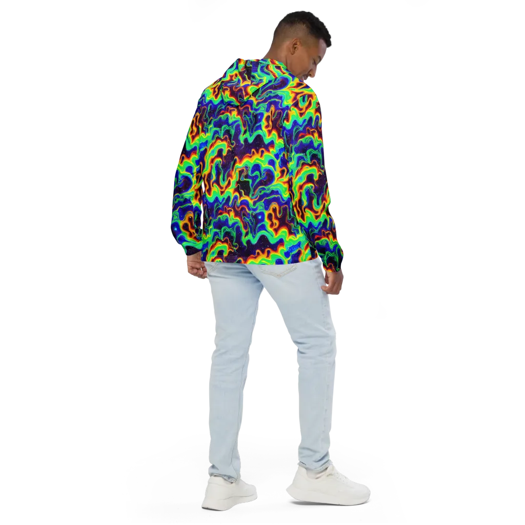 Hypercosm on Men's Windbreaker — Back