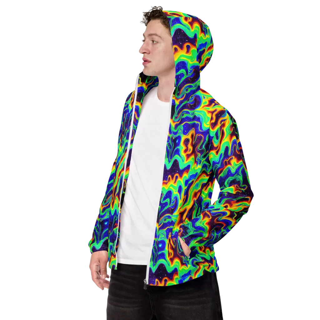 Hypercosm on Men's Windbreaker — Left Front