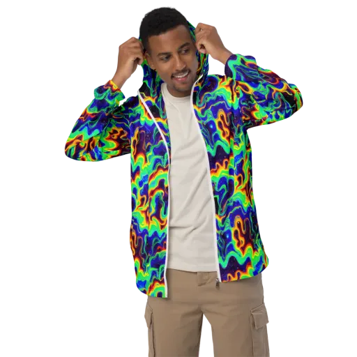 Hypercosm on a Men's Windbreaker