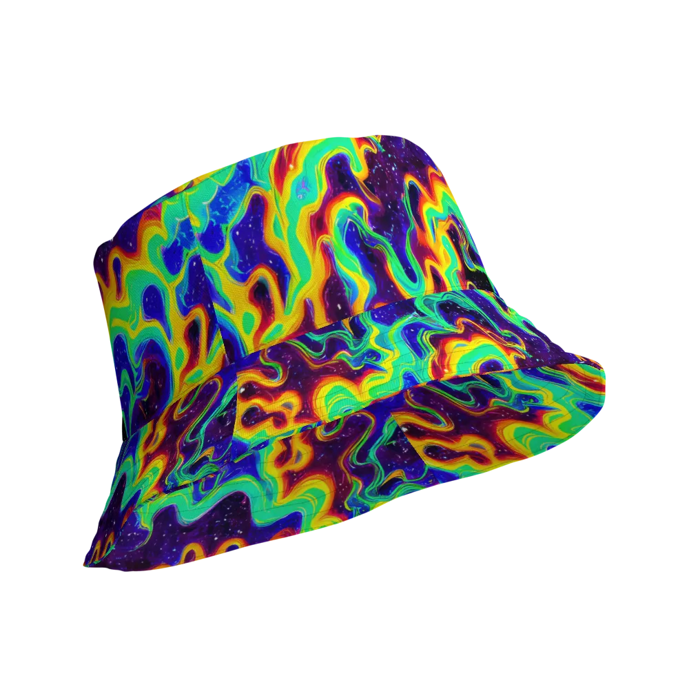 Hypercosm on Reversible Bucket Hat — Product details Outside
