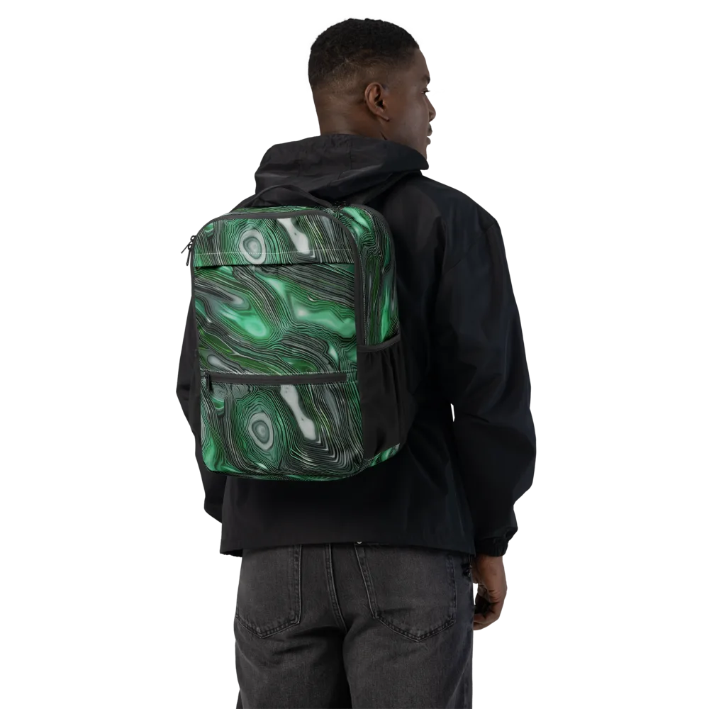 Malachite Current on Utility Backpack — Back