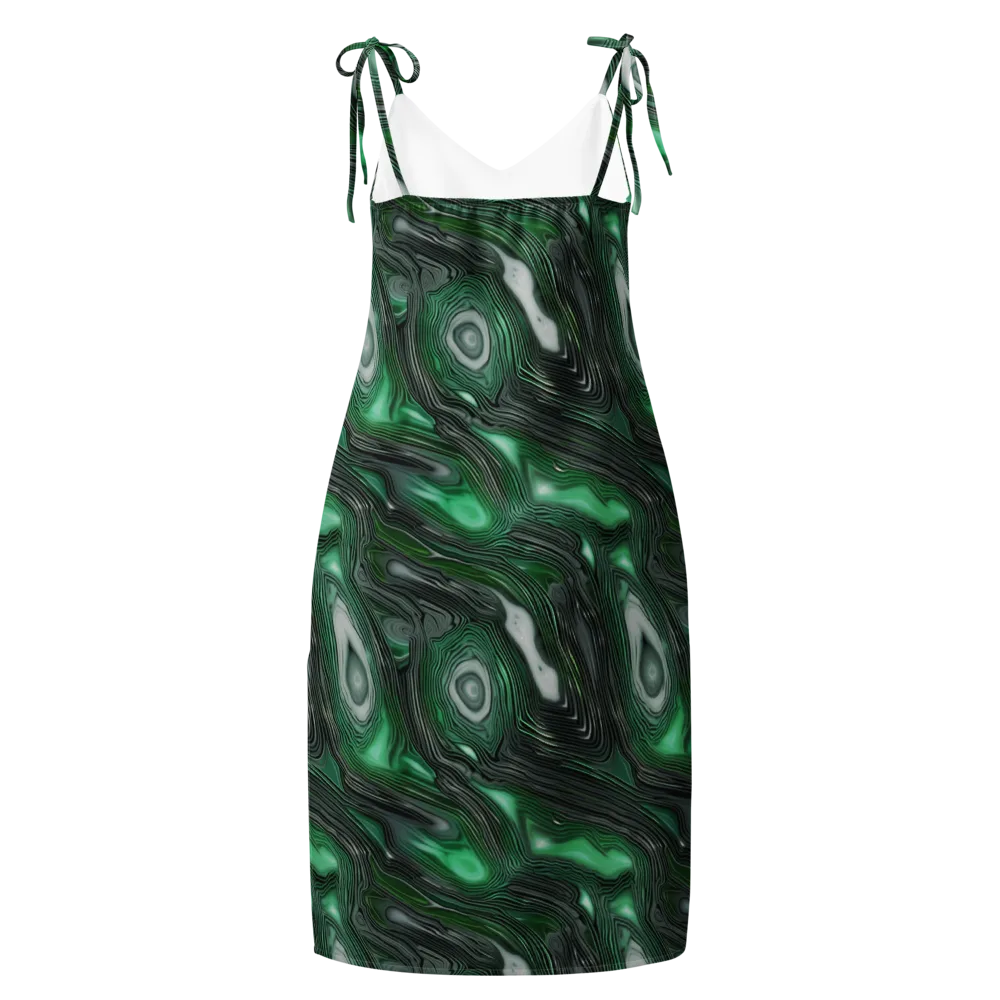 Malachite Current on Slip Dress — Back
