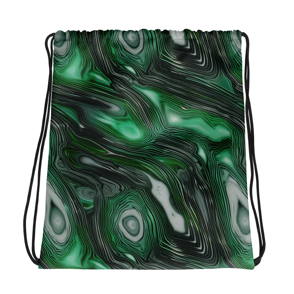 Malachite Current on Drawstring Bag — Photo