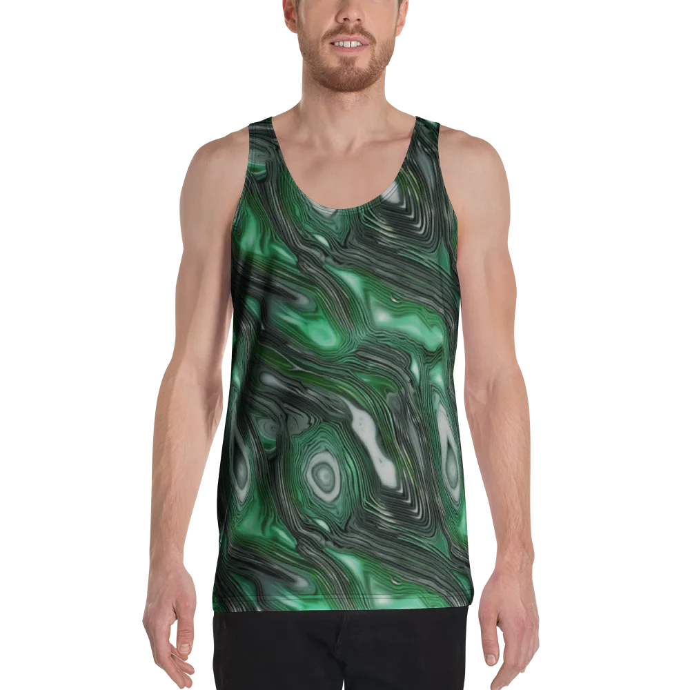 Malachite Current on Men's Tank Top — Front