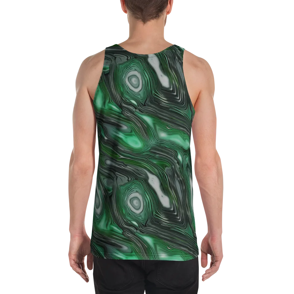 Malachite Current on Men's Tank Top — Back