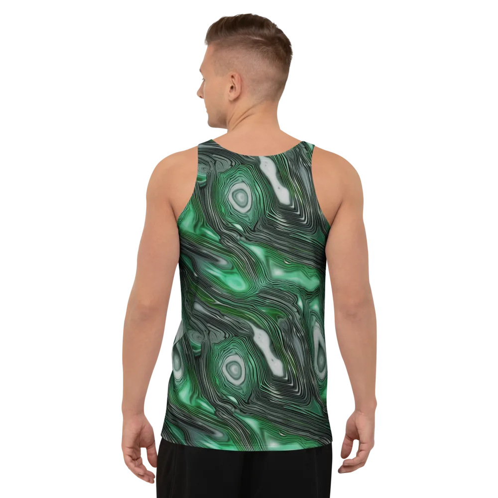 Malachite Current on Men's Tank Top — Back