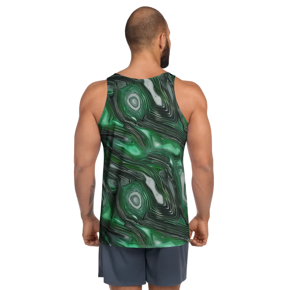 Malachite Current on Men's Tank Top — Back