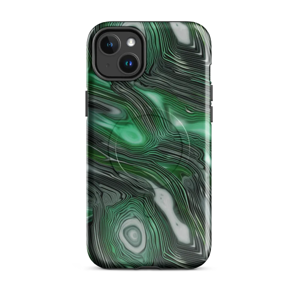 Malachite Current on MagSafe Tough Case for iPhone® — Front
