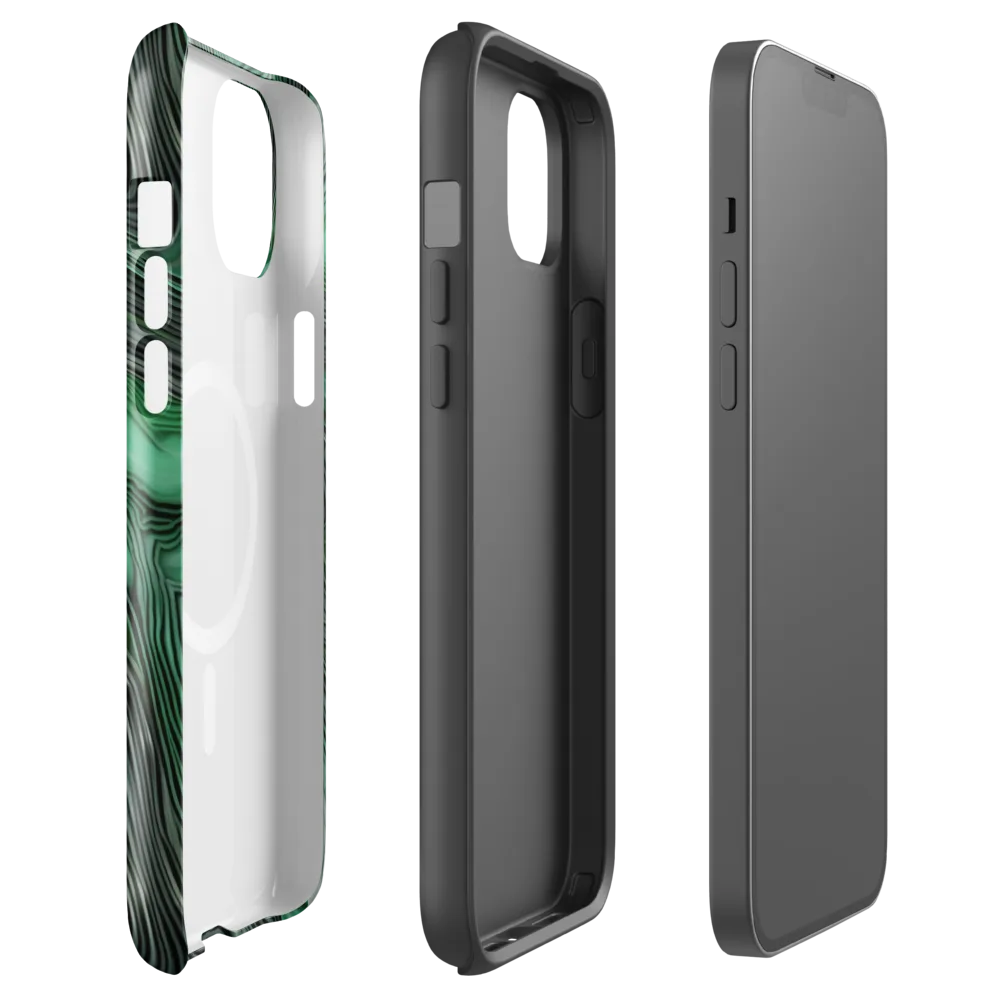 Malachite Current on MagSafe Tough Case for iPhone® — Front