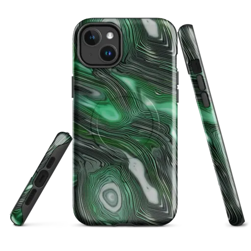 Malachite Current on a MagSafe Tough Case for iPhone®