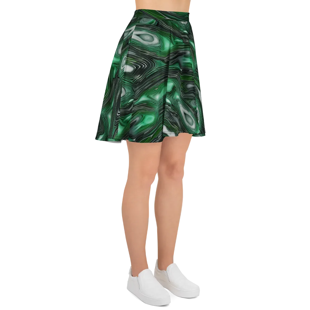 Malachite Current on Skater Skirt — Right