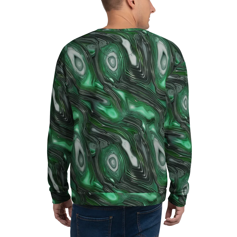 Malachite Current on Sweatshirt — Back