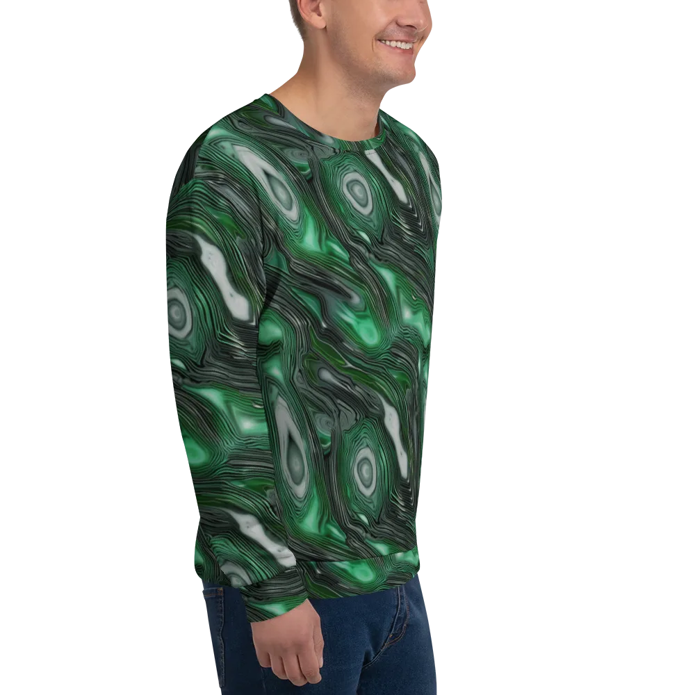 Malachite Current on Sweatshirt — Right Front