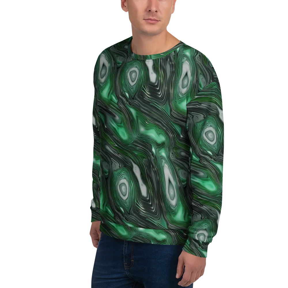 Malachite Current on Sweatshirt — Left Front