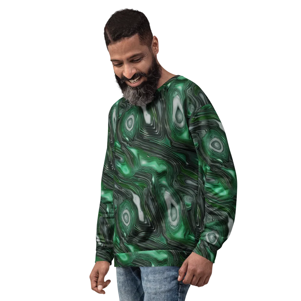 Malachite Current on Sweatshirt — Left Front