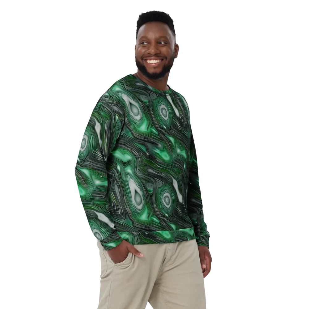 Malachite Current on Sweatshirt — Front