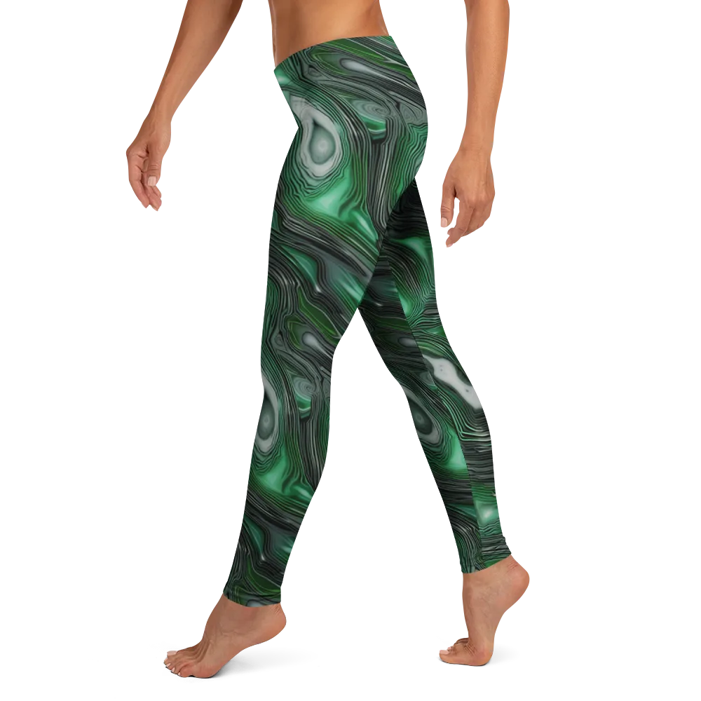 Malachite Current on Leggings — Left